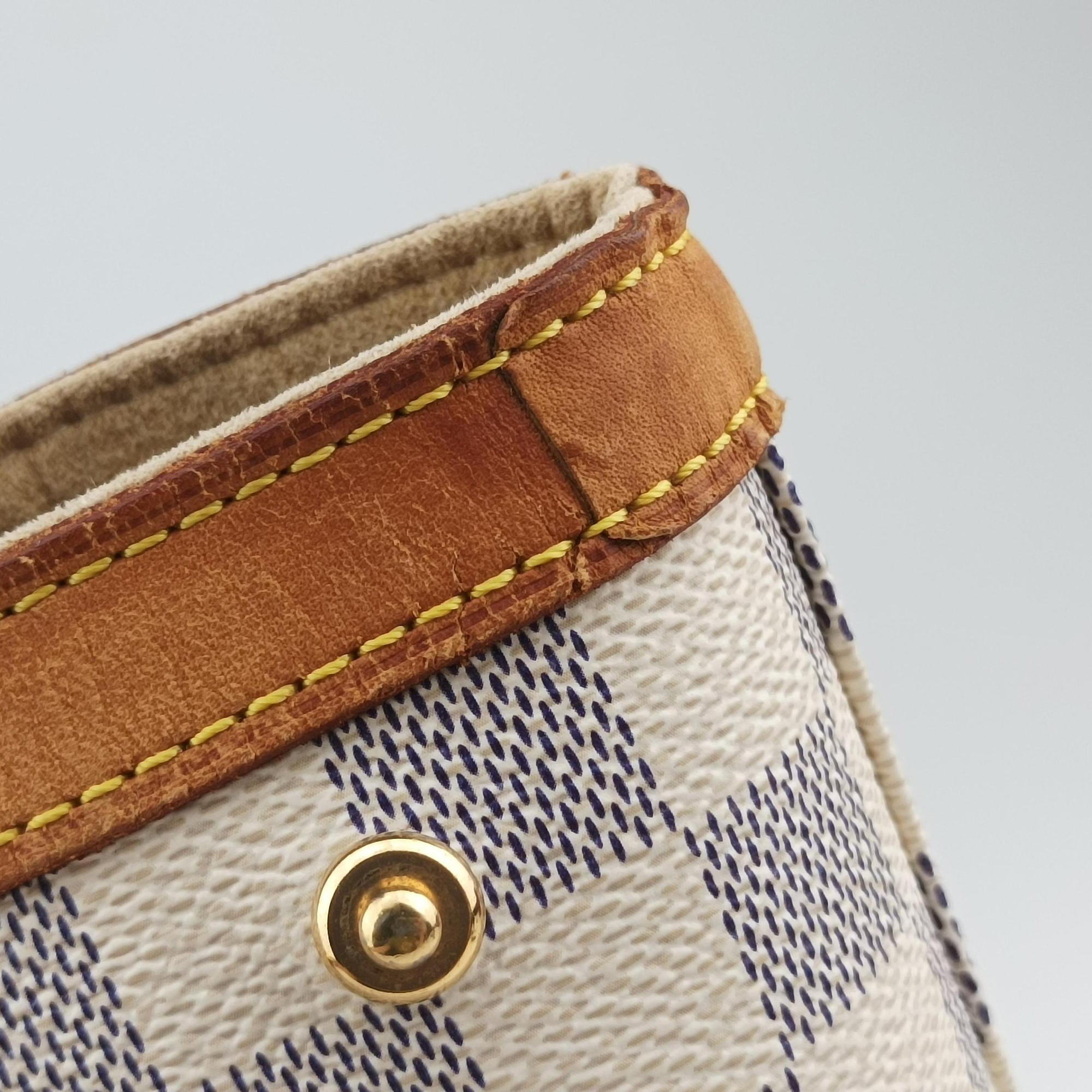 Pre-owned Louis Vuitton HAMPSTEAD MM AZUR Damier Canvas N51206 handbag | stylenewstar