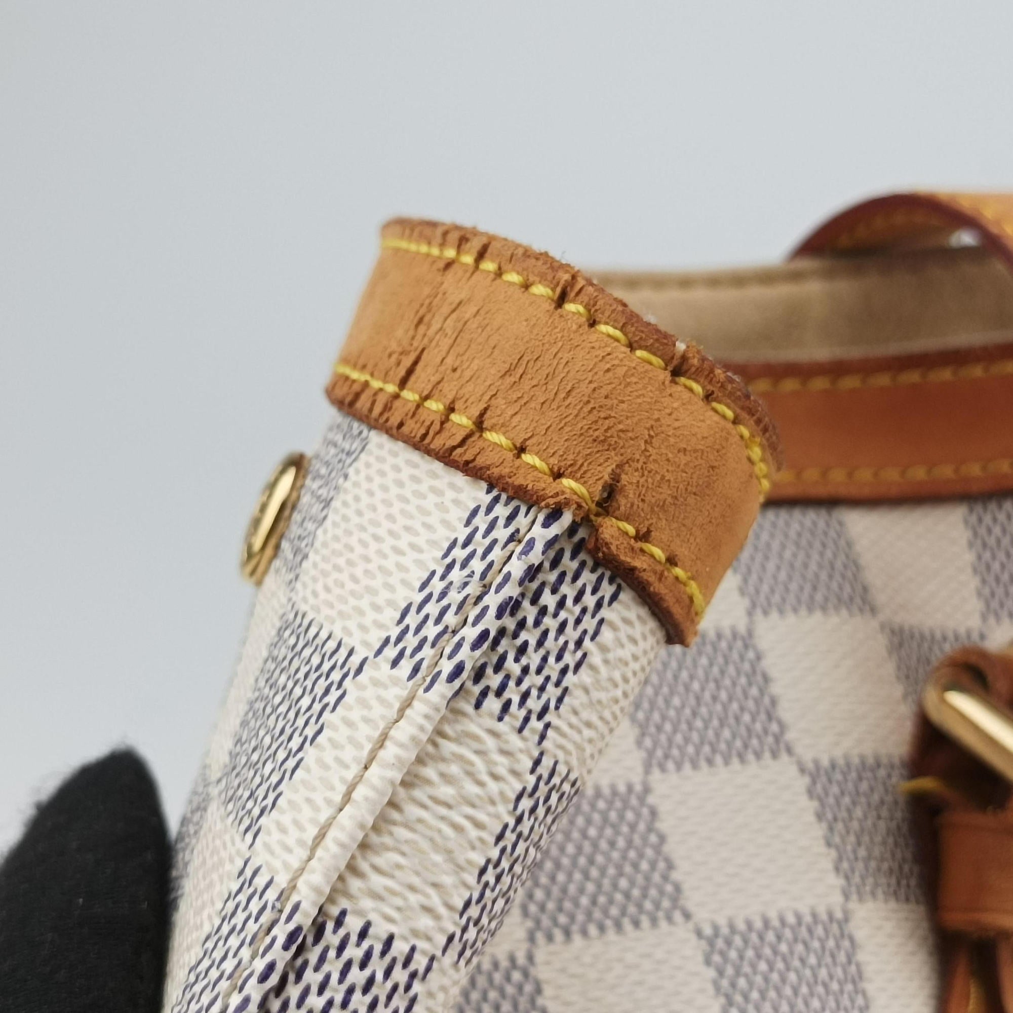 Pre-owned Louis Vuitton HAMPSTEAD MM AZUR Damier Canvas N51206 handbag | stylenewstar