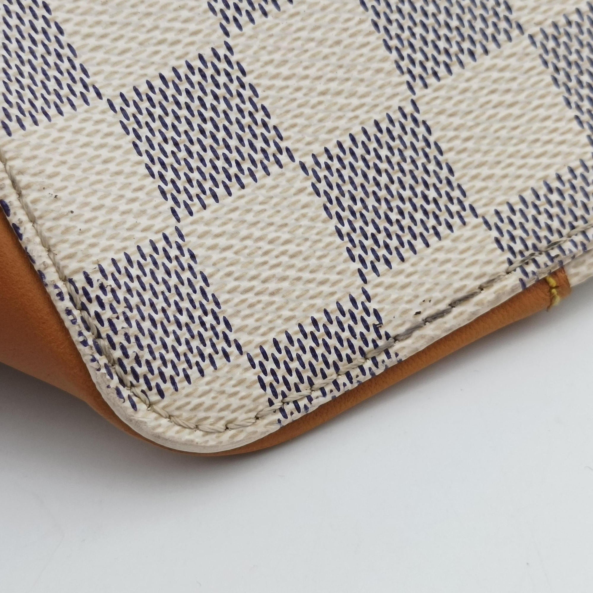Pre-owned Louis Vuitton HAMPSTEAD MM AZUR Damier Canvas N51206 handbag | stylenewstar