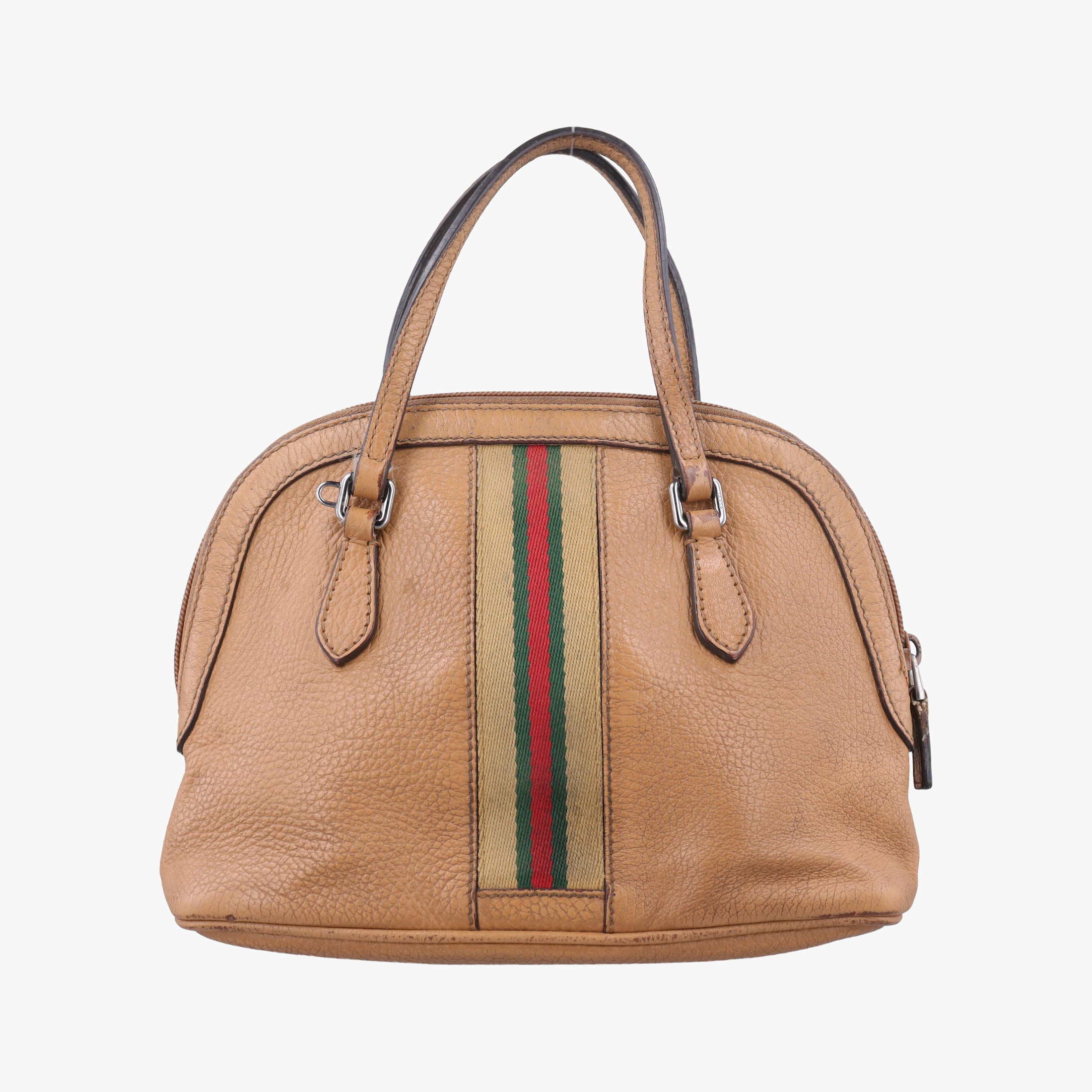 Pre-owned Gucci Microguccissima dome Beige Leather 341504 handbag | stylenewstar