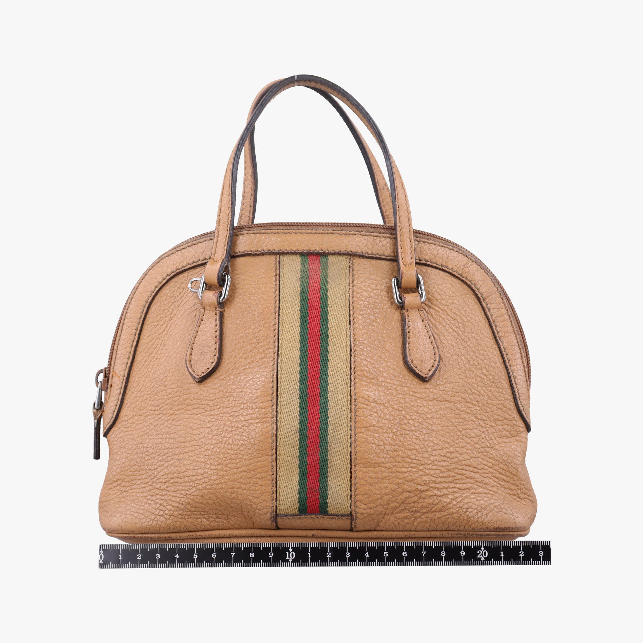 Pre-owned Gucci Microguccissima dome Beige Leather 341504 handbag | stylenewstar