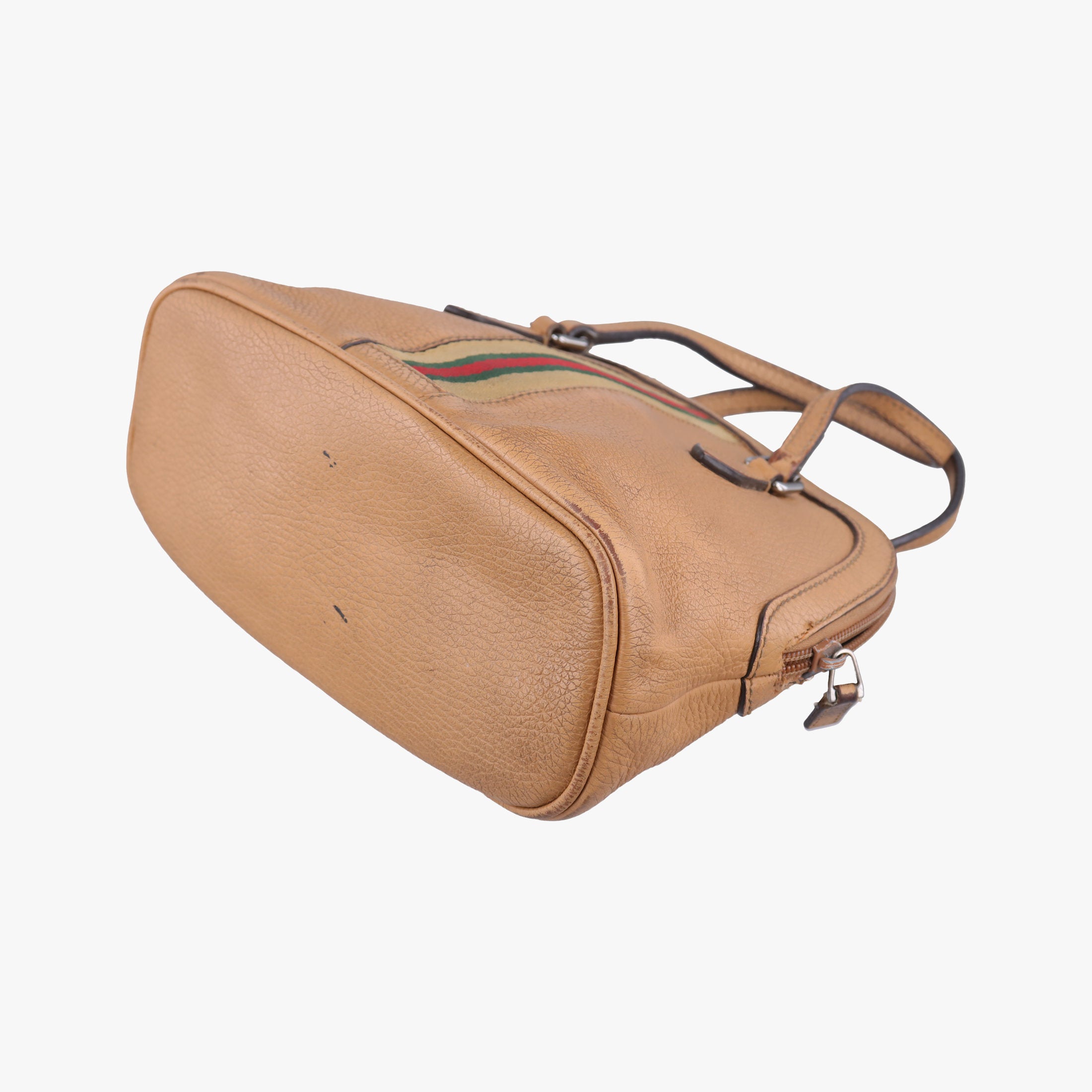 Pre-owned Gucci Microguccissima dome Beige Leather 341504 handbag | stylenewstar