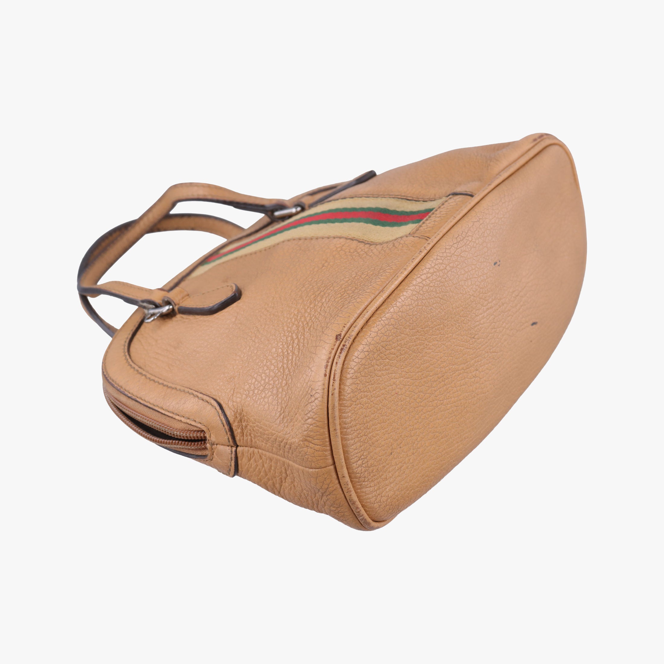 Pre-owned Gucci Microguccissima dome Beige Leather 341504 handbag | stylenewstar