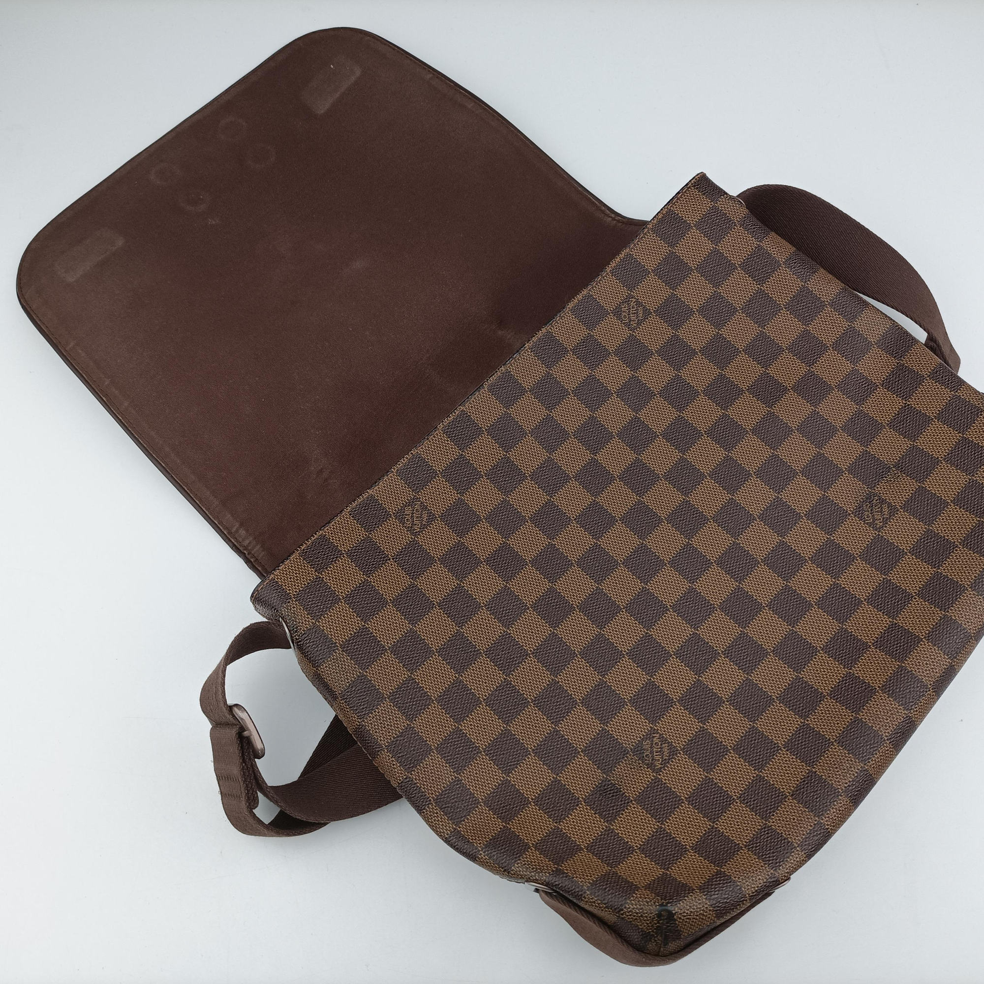 Pre-owned Louis Vuitton BROOKLYN MM EBENE Damier Canvas N51211 shoulderbag | stylenewstar