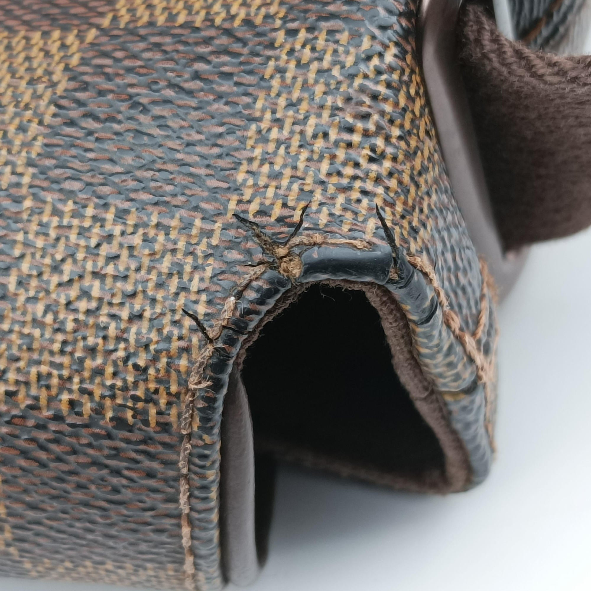 Pre-owned Louis Vuitton BROOKLYN MM EBENE Damier Canvas N51211 shoulderbag | stylenewstar