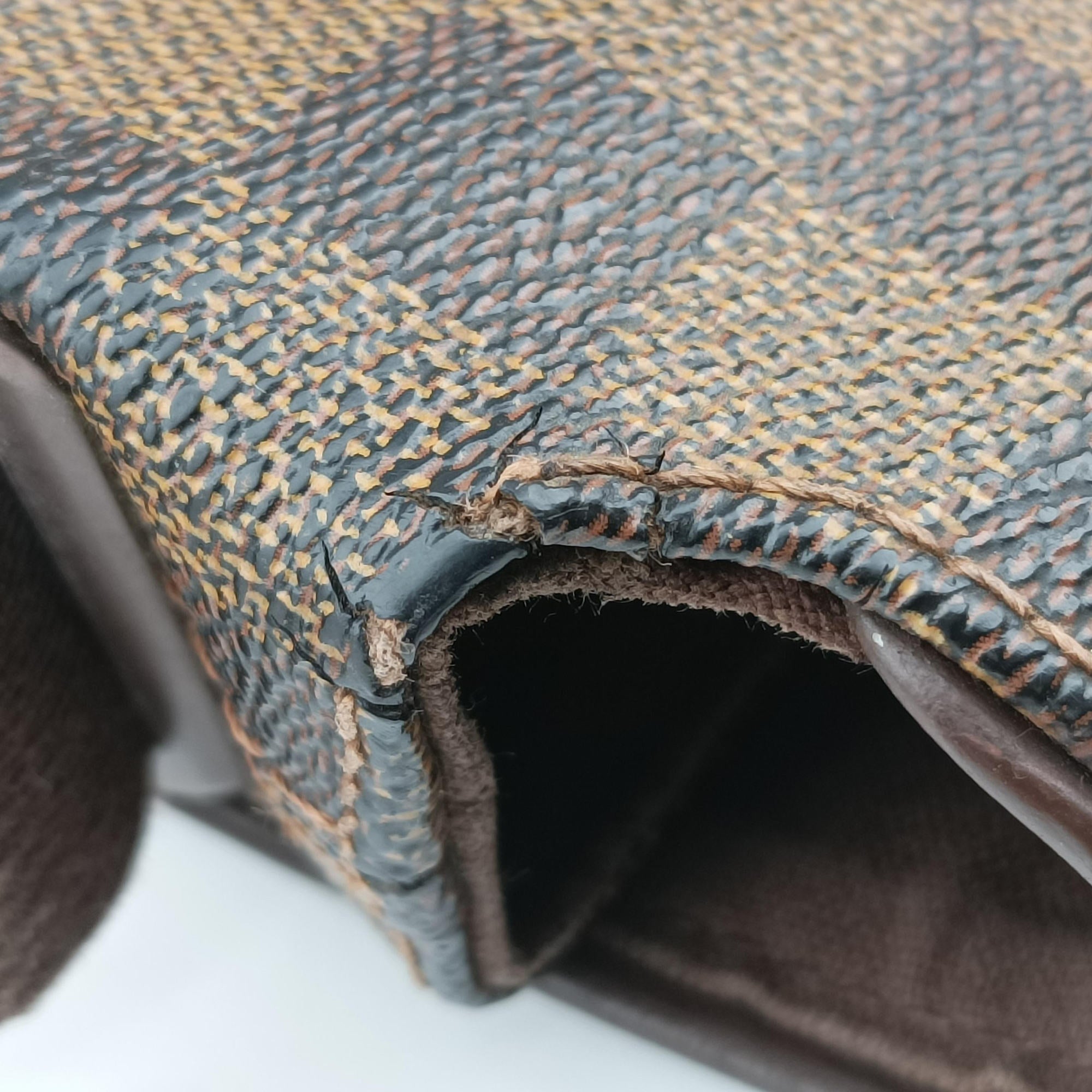 Pre-owned Louis Vuitton BROOKLYN MM EBENE Damier Canvas N51211 shoulderbag | stylenewstar