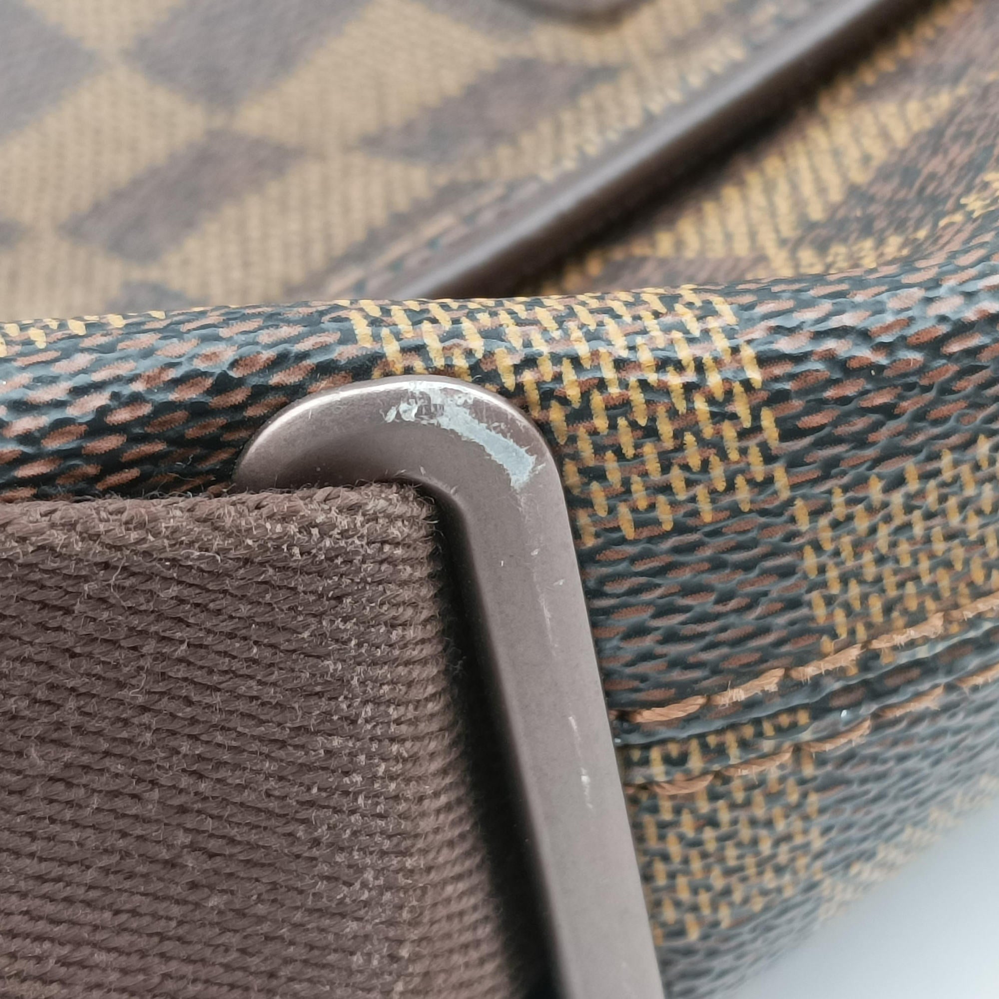 Pre-owned Louis Vuitton BROOKLYN MM EBENE Damier Canvas N51211 shoulderbag | stylenewstar