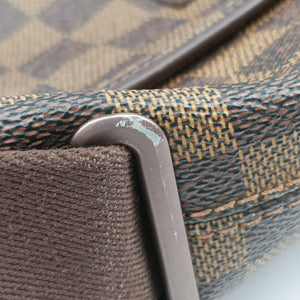 Pre-owned Louis Vuitton BROOKLYN MM EBENE Damier Canvas N51211 shoulderbag | stylenewstar