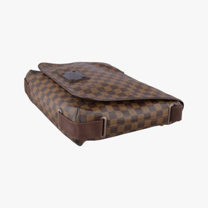 Pre-owned Louis Vuitton BROOKLYN MM EBENE Damier Canvas N51211 shoulderbag | stylenewstar