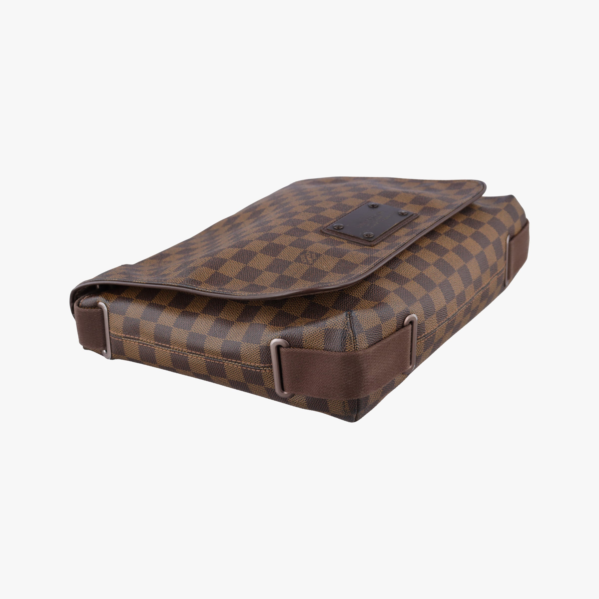 Pre-owned Louis Vuitton BROOKLYN MM EBENE Damier Canvas N51211 shoulderbag | stylenewstar