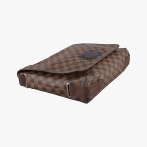 Pre-owned Louis Vuitton BROOKLYN MM EBENE Damier Canvas N51211 shoulderbag | stylenewstar