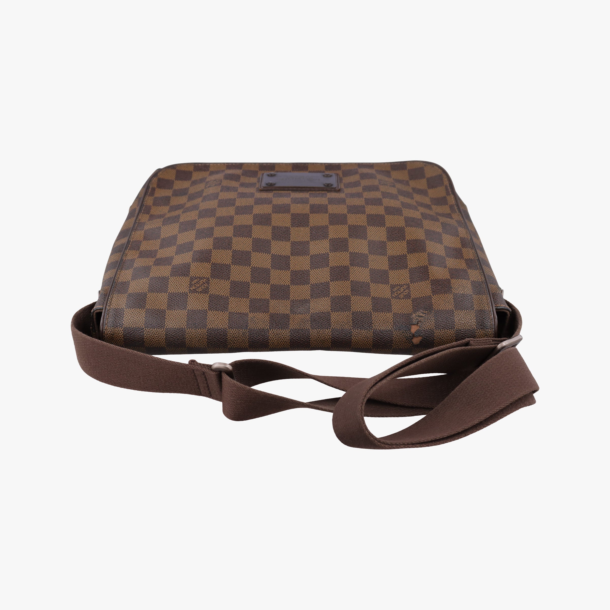 Pre-owned Louis Vuitton BROOKLYN MM EBENE Damier Canvas N51211 shoulderbag | stylenewstar