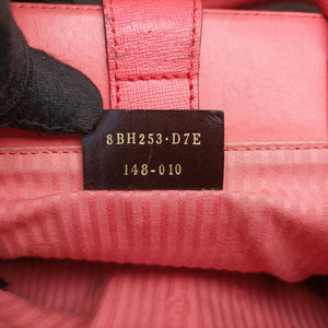 Pre-owned Fendi Petite 2 JOURS pink Leather 8BH253 shoulderbag | stylenewstar