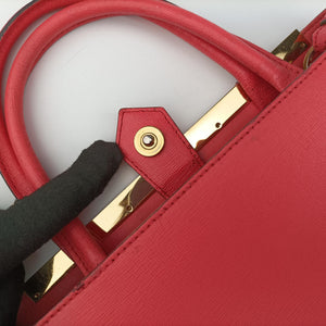 Pre-owned Fendi Petite 2 JOURS pink Leather 8BH253 shoulderbag | stylenewstar