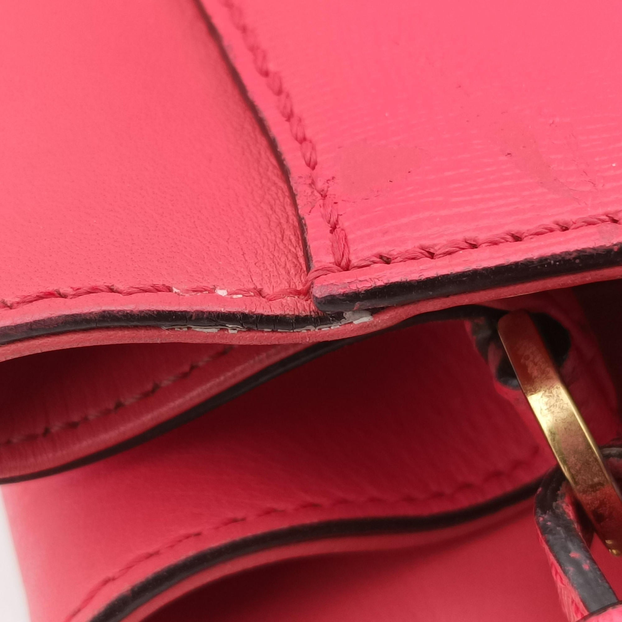Pre-owned Fendi Petite 2 JOURS pink Leather 8BH253 shoulderbag | stylenewstar