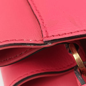 Pre-owned Fendi Petite 2 JOURS pink Leather 8BH253 shoulderbag | stylenewstar