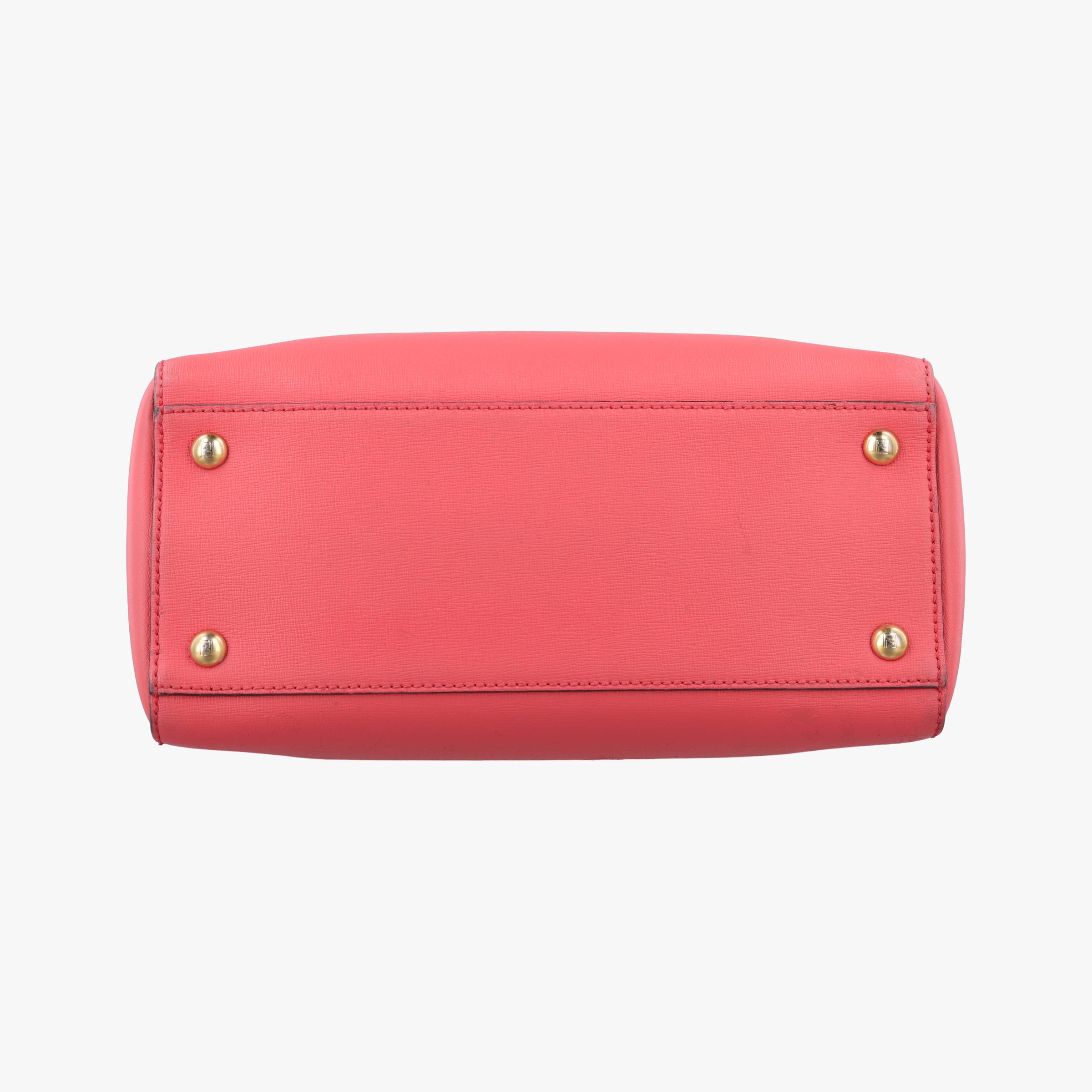 Pre-owned Fendi Petite 2 JOURS pink Leather 8BH253 shoulderbag | stylenewstar