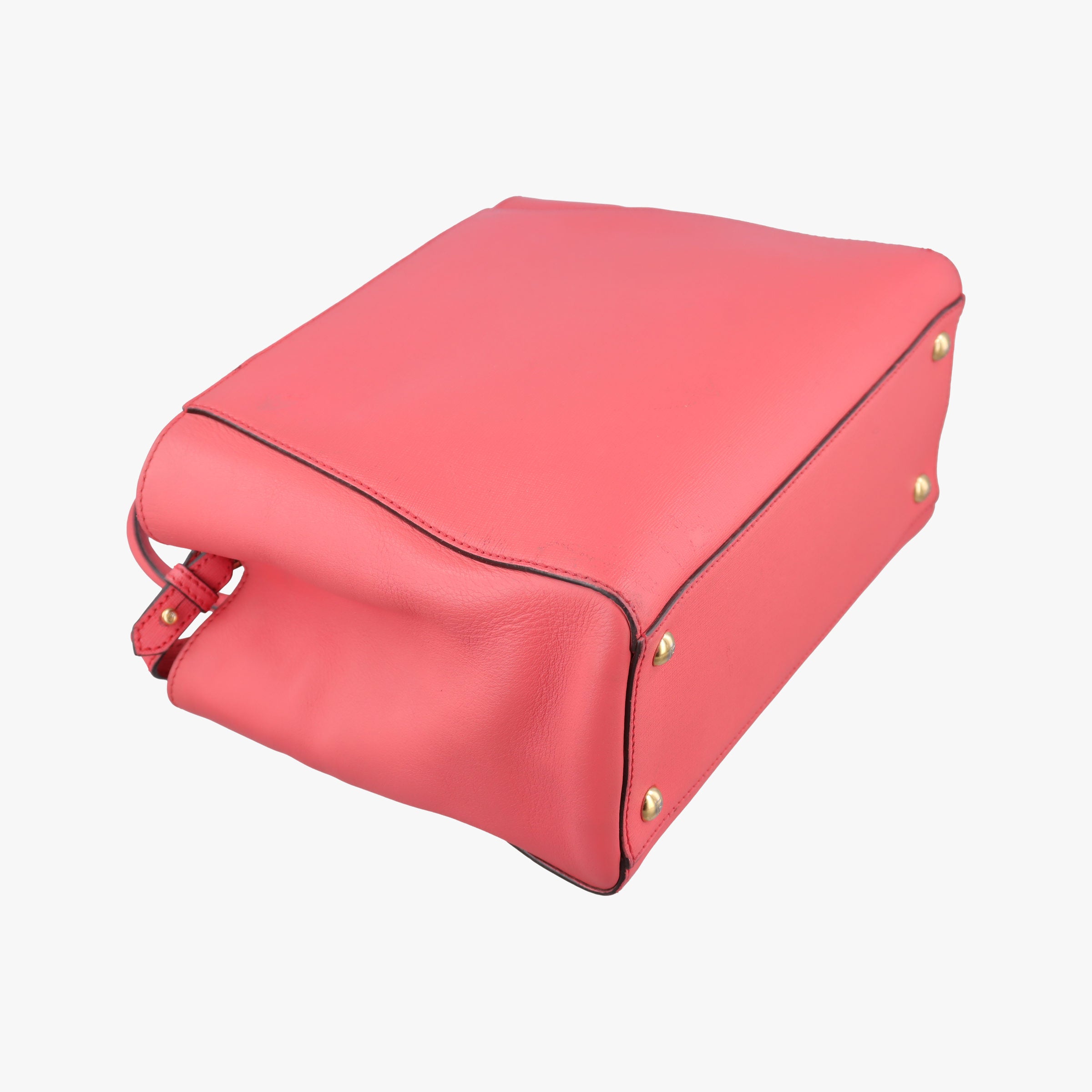 Pre-owned Fendi Petite 2 JOURS pink Leather 8BH253 shoulderbag | stylenewstar