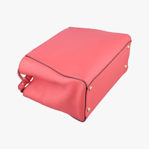 Pre-owned Fendi Petite 2 JOURS pink Leather 8BH253 shoulderbag | stylenewstar