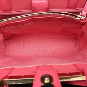 Pre-owned Fendi Petite 2 JOURS pink Leather 8BH253 shoulderbag | stylenewstar