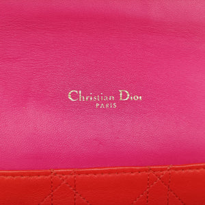 Pre-owned Christian Dior Miss Dior CANNAGE New Lock Pink lambskin  shoulderbag | stylenewstar