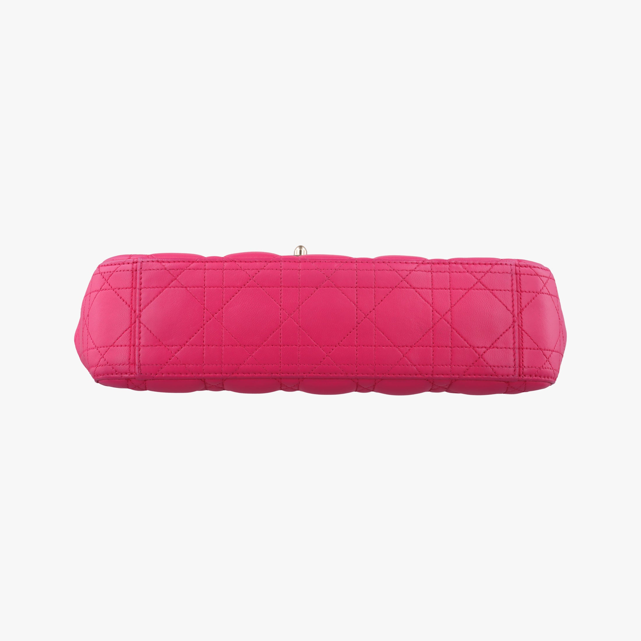 Pre-owned Christian Dior Miss Dior CANNAGE New Lock Pink lambskin  shoulderbag | stylenewstar