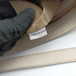 Pre-owned Prada Canapa logo jacquard Navy × white Canvas × leather BT867A shoulderbag | stylenewstar
