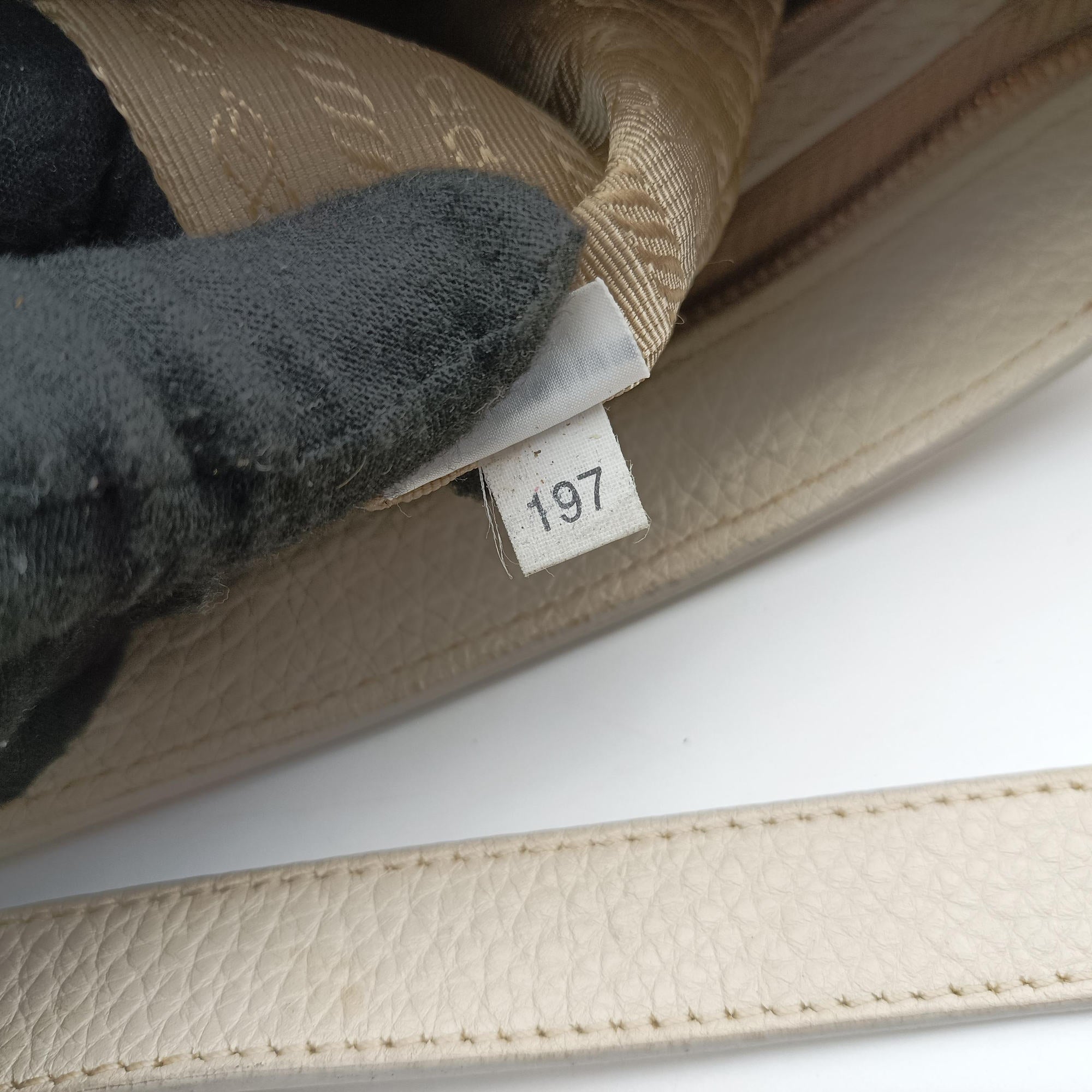 Pre-owned Prada Canapa logo jacquard Navy × white Canvas × leather BT867A shoulderbag | stylenewstar