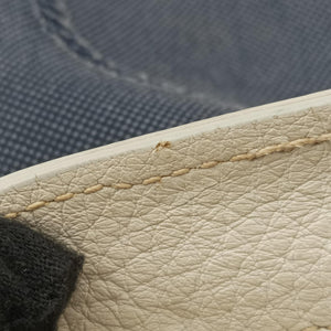 Pre-owned Prada Canapa logo jacquard Navy × white Canvas × leather BT867A shoulderbag | stylenewstar