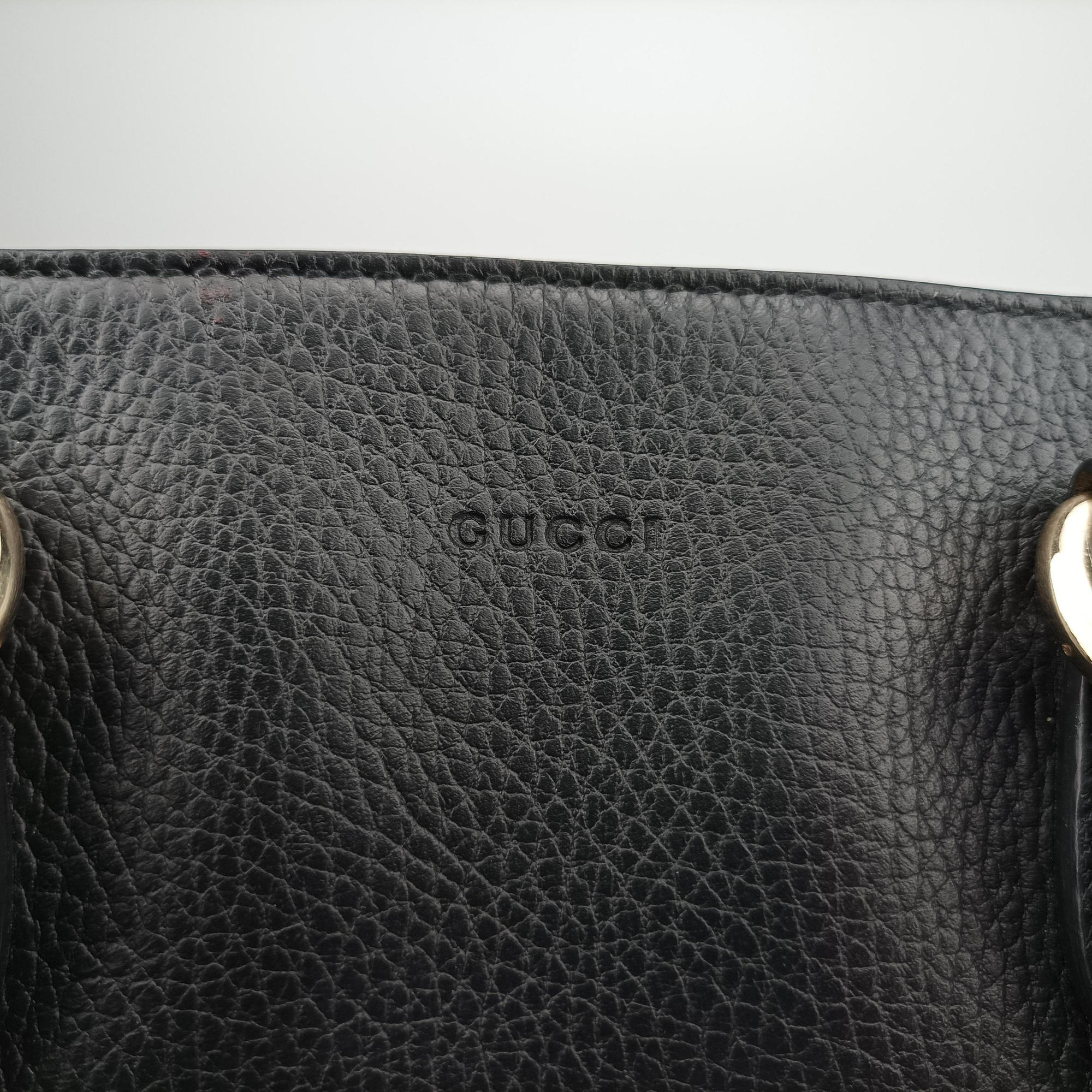 Secondhand Gucci Bamboo Tassel Tote Black Leather 449642 handbag | stylenewstar