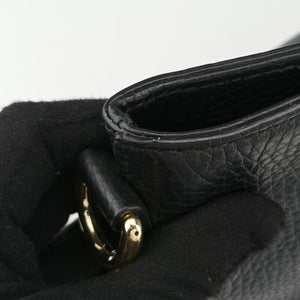 Secondhand Gucci Bamboo Tassel Tote Black Leather 449642 handbag | stylenewstar