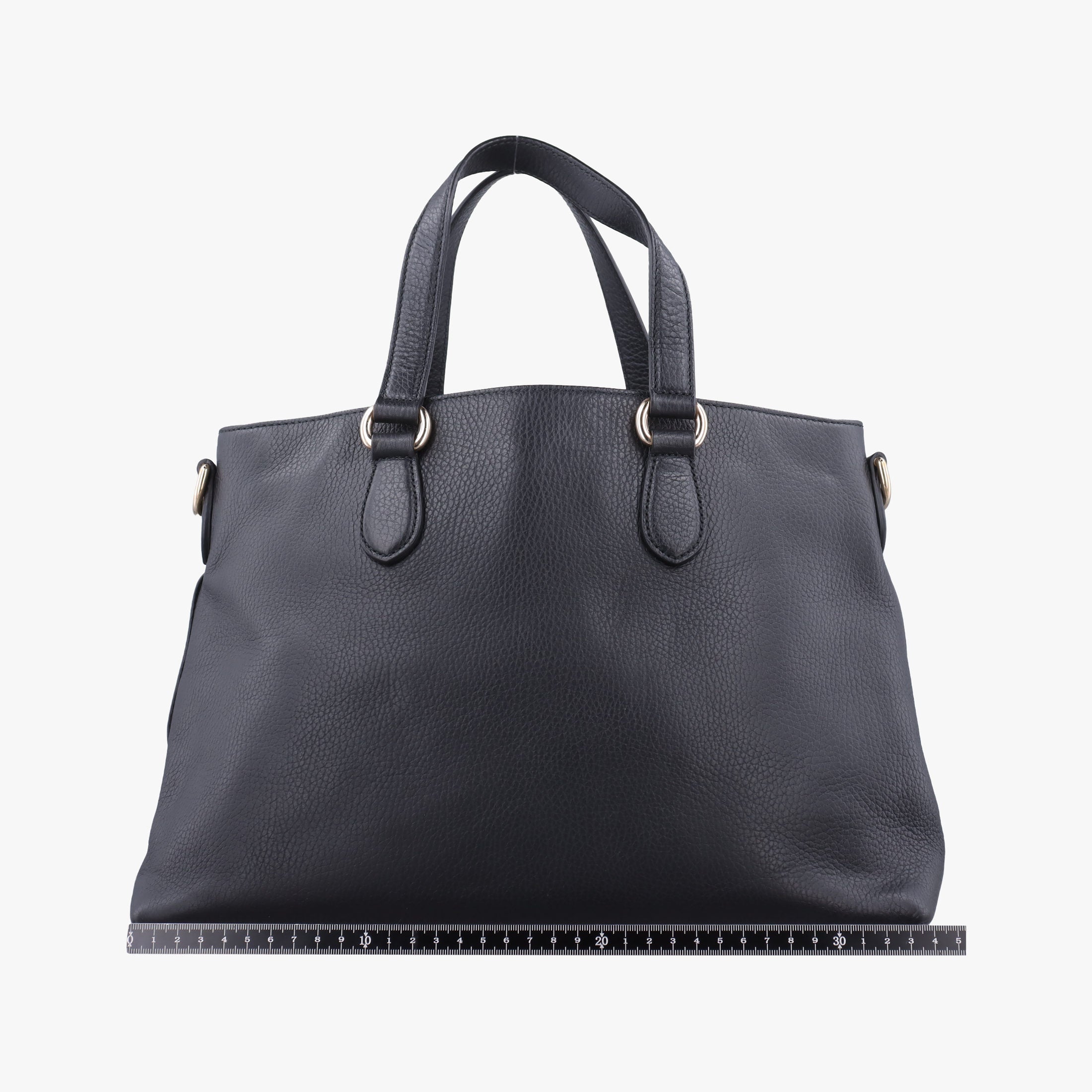Secondhand Gucci Bamboo Tassel Tote Black Leather 449642 handbag | stylenewstar