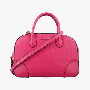 Secondhand Gucci Bright Diamante Rose Leather 354224 shoulderbag | stylenewstar