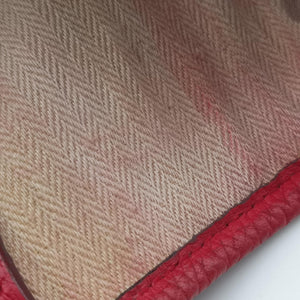 Pre-owned Hermes Cabag Elan Red Togo leather  handbag | stylenewstar