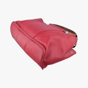 Pre-owned Hermes Cabag Elan Red Togo leather  handbag | stylenewstar