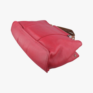 Pre-owned Hermes Cabag Elan Red Togo leather  handbag | stylenewstar