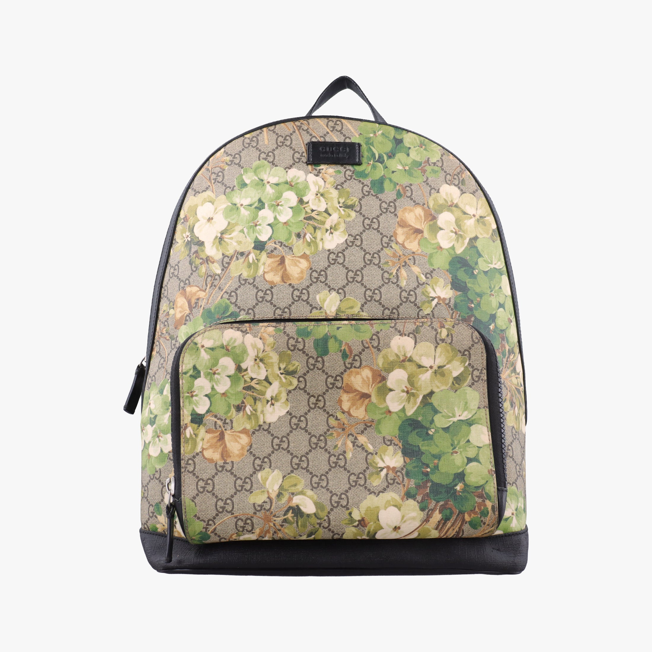 Vintage Gucci GG Blooms Brown PVC coated canvas×Leather 406370 backpack/rucksack | stylenewstar