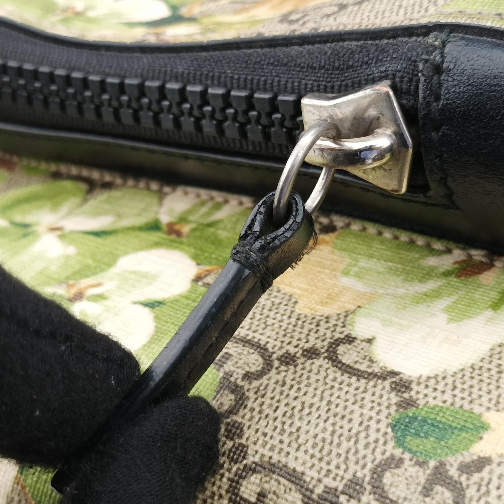 Vintage Gucci GG Blooms Brown PVC coated canvas×Leather 406370 backpack/rucksack | stylenewstar
