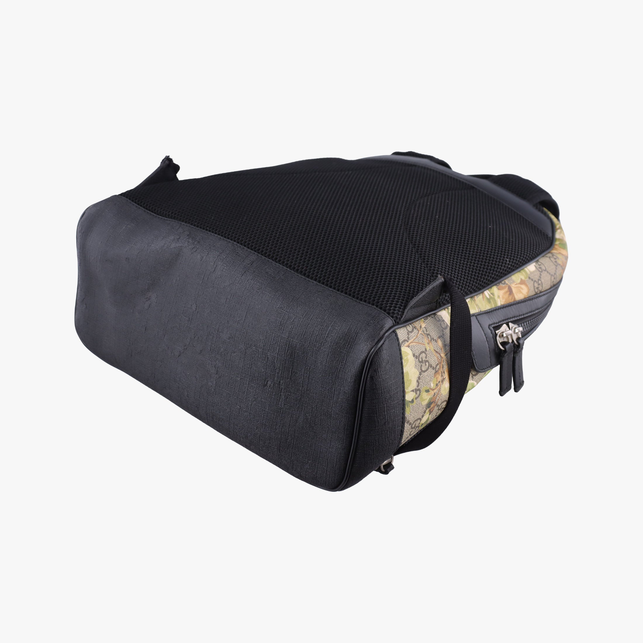 Vintage Gucci GG Blooms Brown PVC coated canvas×Leather 406370 backpack/rucksack | stylenewstar