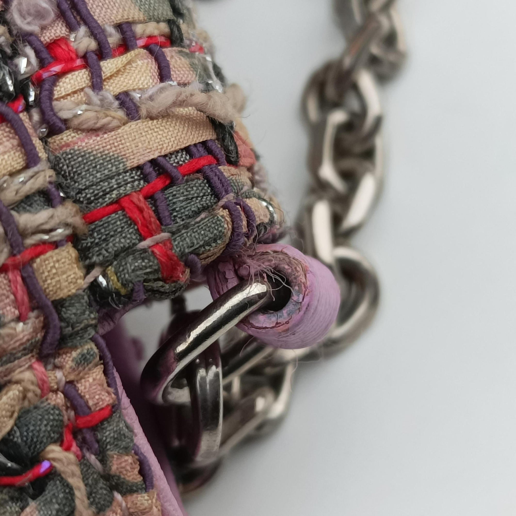 Pre-owned Christian Dior Miss Dior Multicolour Tweed × Leather  shoulderbag | stylenewstar