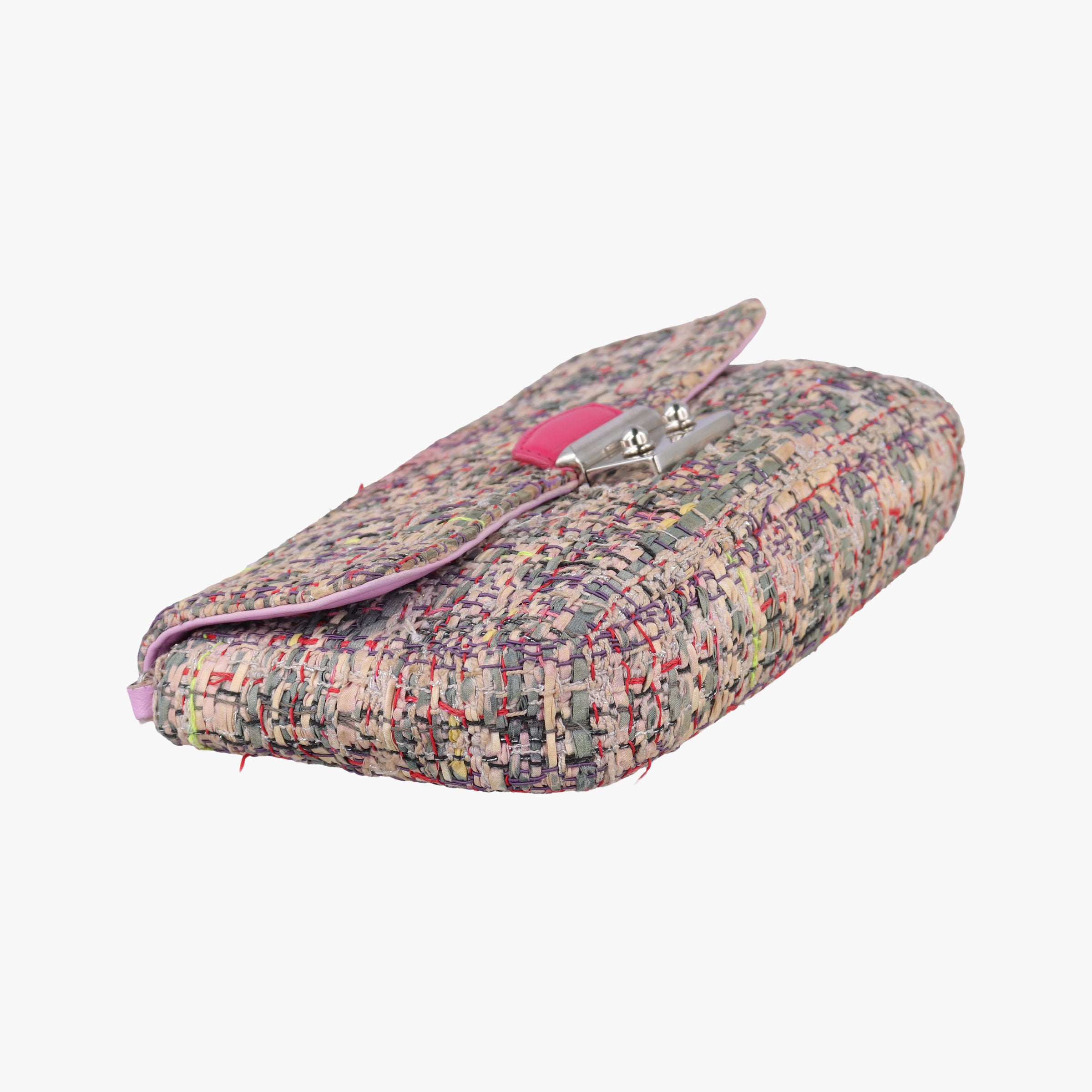 Pre-owned Christian Dior Miss Dior Multicolour Tweed × Leather  shoulderbag | stylenewstar