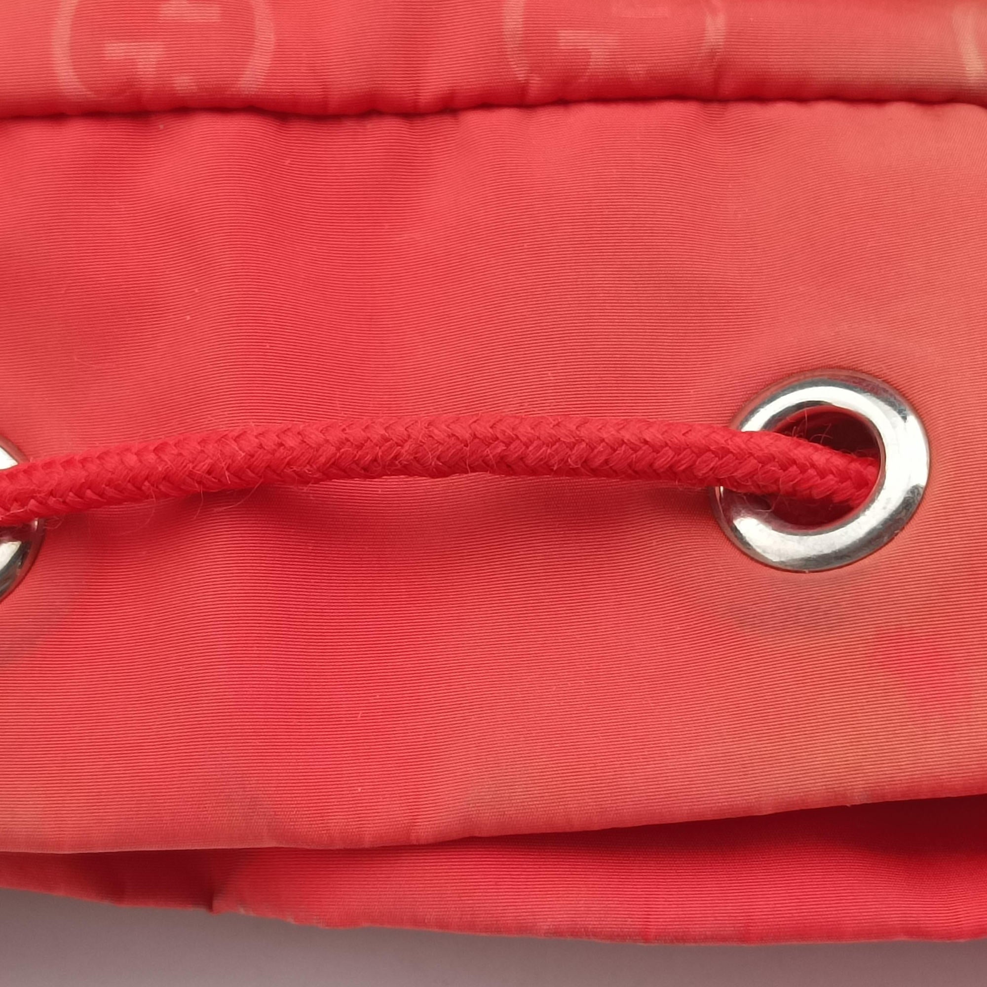 Vintage Gucci GG Monogram Orange nylon 406361 backpack/rucksack | stylenewstar