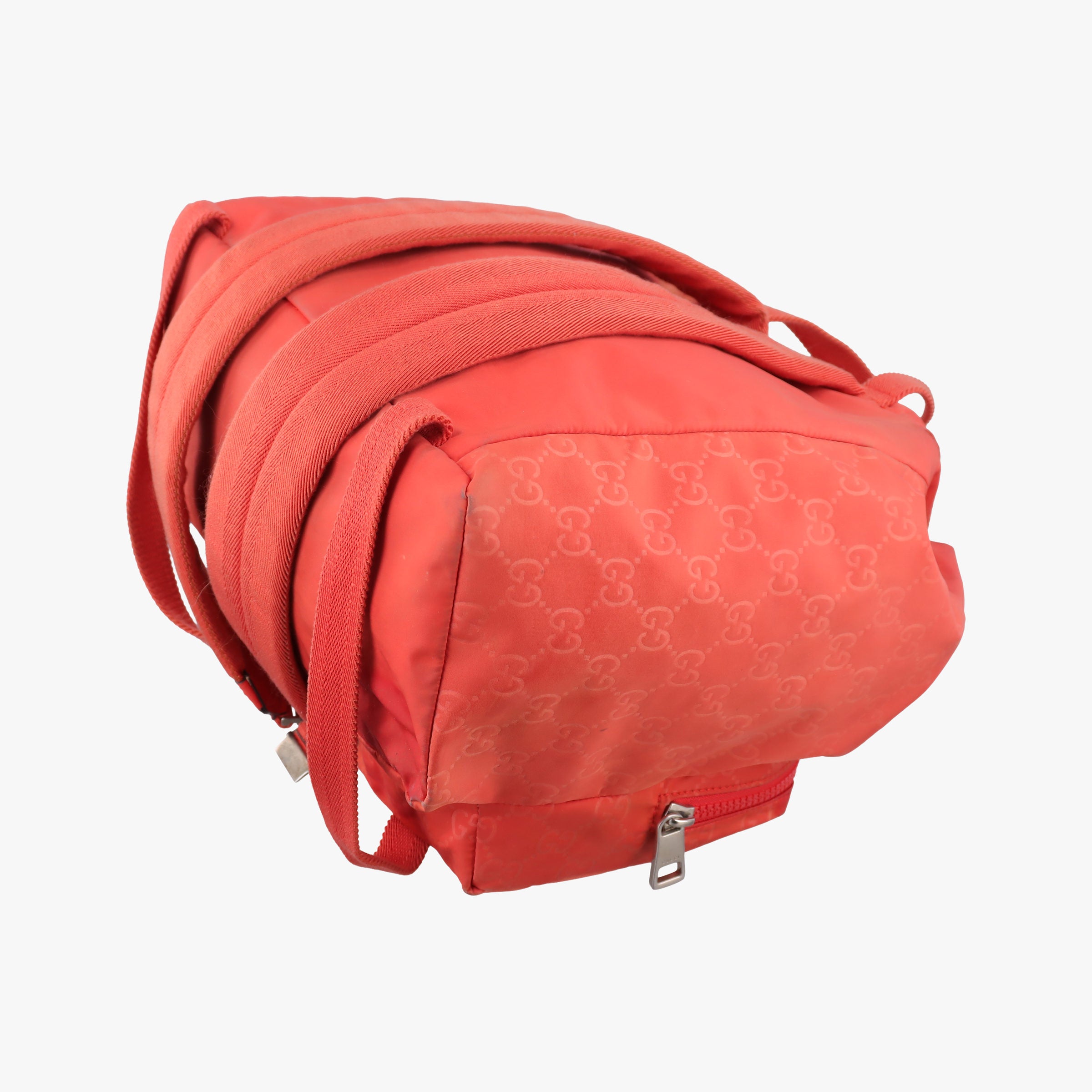 Vintage Gucci GG Monogram Orange nylon 406361 backpack/rucksack | stylenewstar