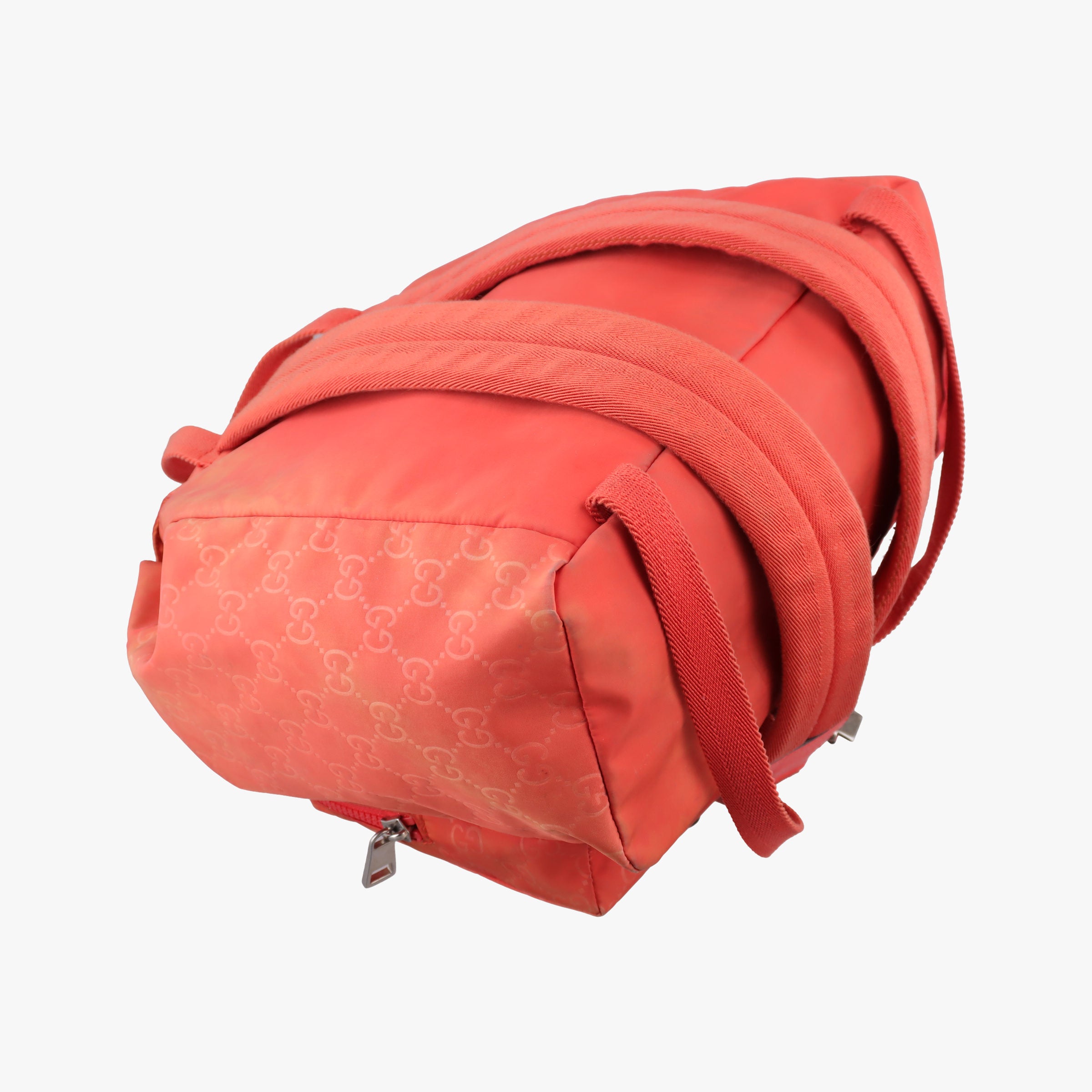 Vintage Gucci GG Monogram Orange nylon 406361 backpack/rucksack | stylenewstar