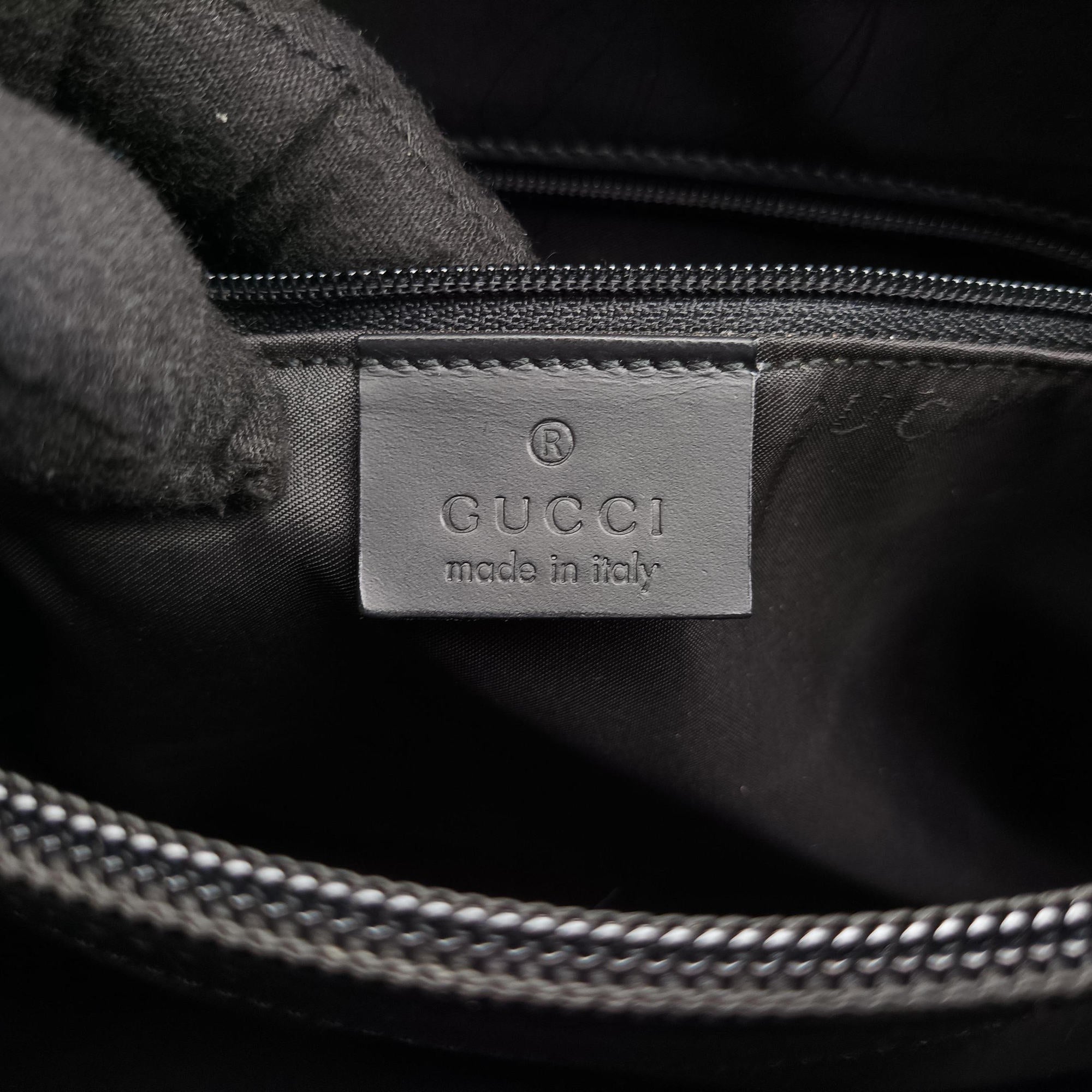 Pre-owned Gucci Minimalist Hobo Black leather  shoulderbag | stylenewstar