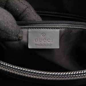 Pre-owned Gucci Minimalist Hobo Black leather  shoulderbag | stylenewstar