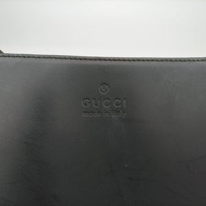 Pre-owned Gucci Minimalist Hobo Black leather  shoulderbag | stylenewstar