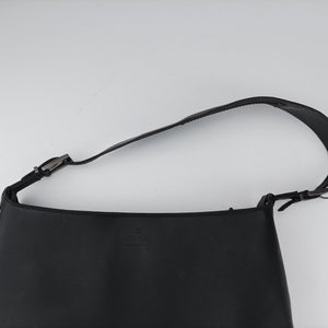 Pre-owned Gucci Minimalist Hobo Black leather  shoulderbag | stylenewstar