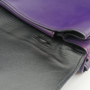 Vintage Prada Double flap chain Purple Leather  shoulderbag | stylenewstar