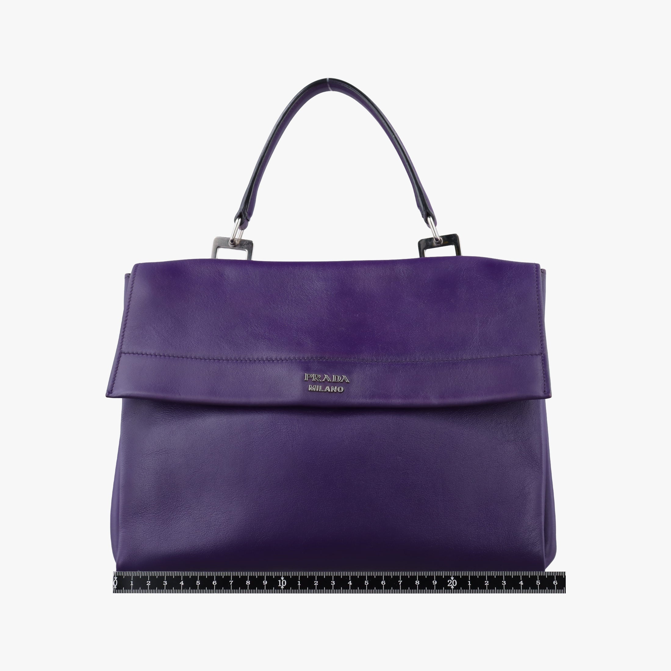 Vintage Prada Double flap chain Purple Leather  shoulderbag | stylenewstar